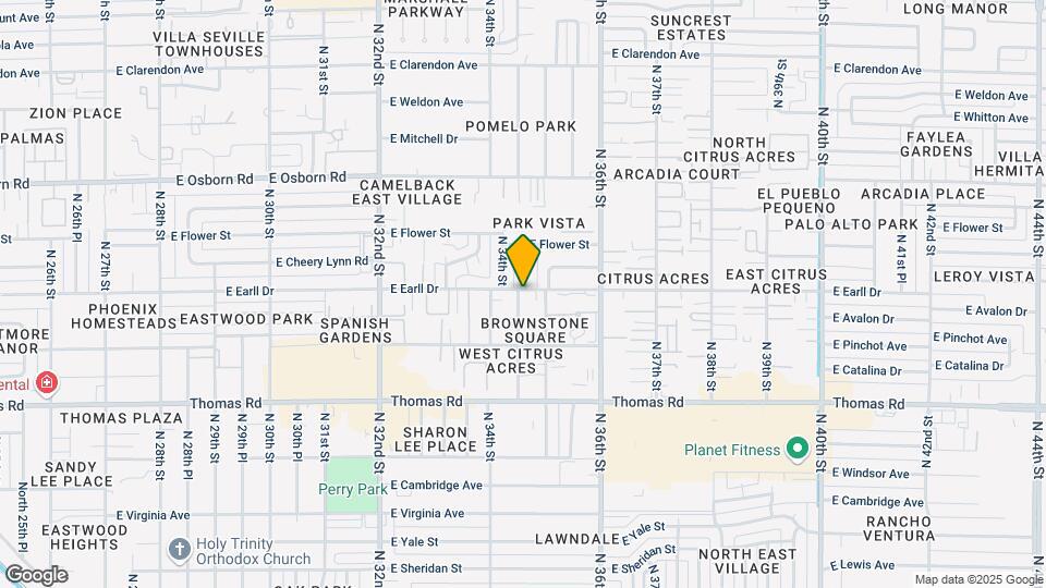 3429 E Earll Dr Map and Location Details