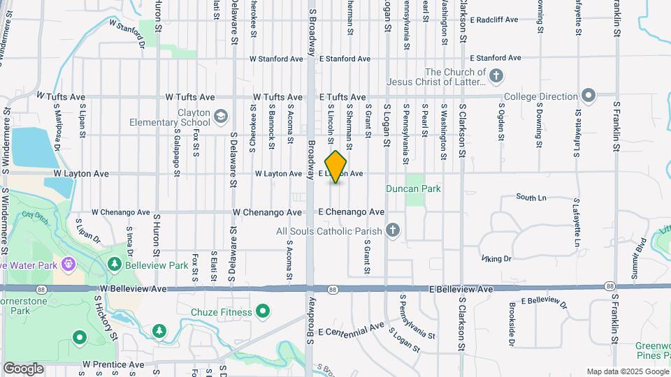 4846-4848 S Lincoln St Map and Location Details