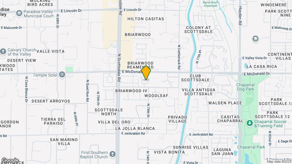 7330 E Palo Verde Dr Mapa y Detalles de la Ubicación