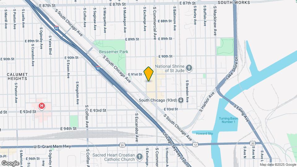 9131 S Exchange Ave Map and Location Details