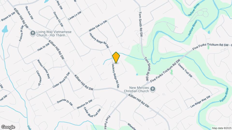 824 Hickory Ridge Rd SW Map and Location Details