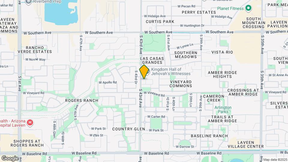 6622 S 42nd Ln Map and Location Details