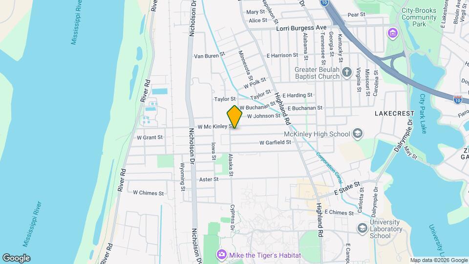 634 W Grant St Map and Location Details