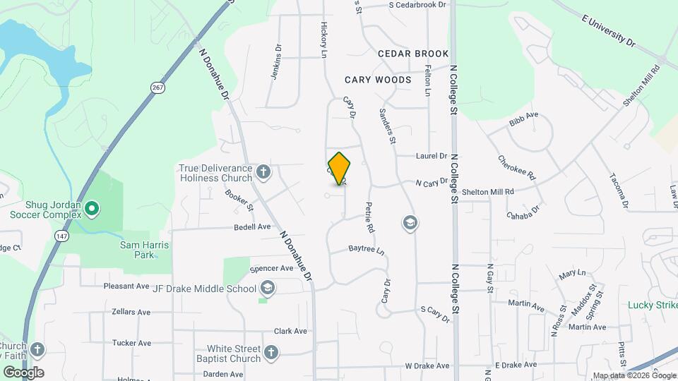 505 N Cary Dr Map and Location Details