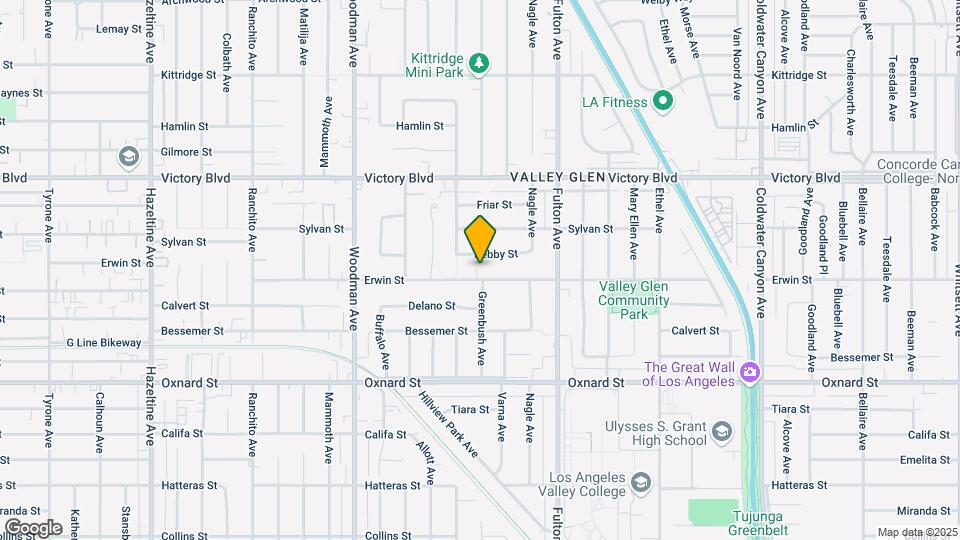 13441 Erwin St Mapa y Detalles de la Ubicación