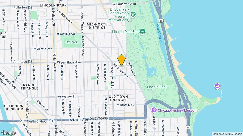 1933 N Lincoln Ave Map and Location Details