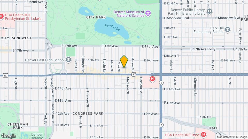 1525 Madison St Map and Location Details