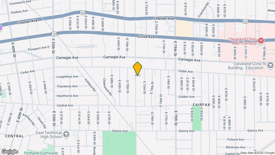 2185 E 71st St, Unit 2nd floor Map and Location Details