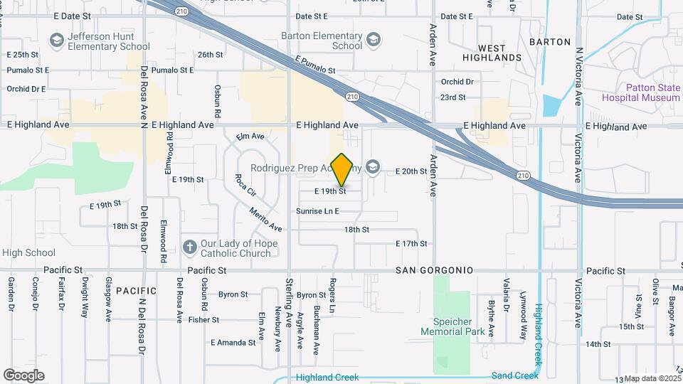 2135 E 19th St Map and Location Details