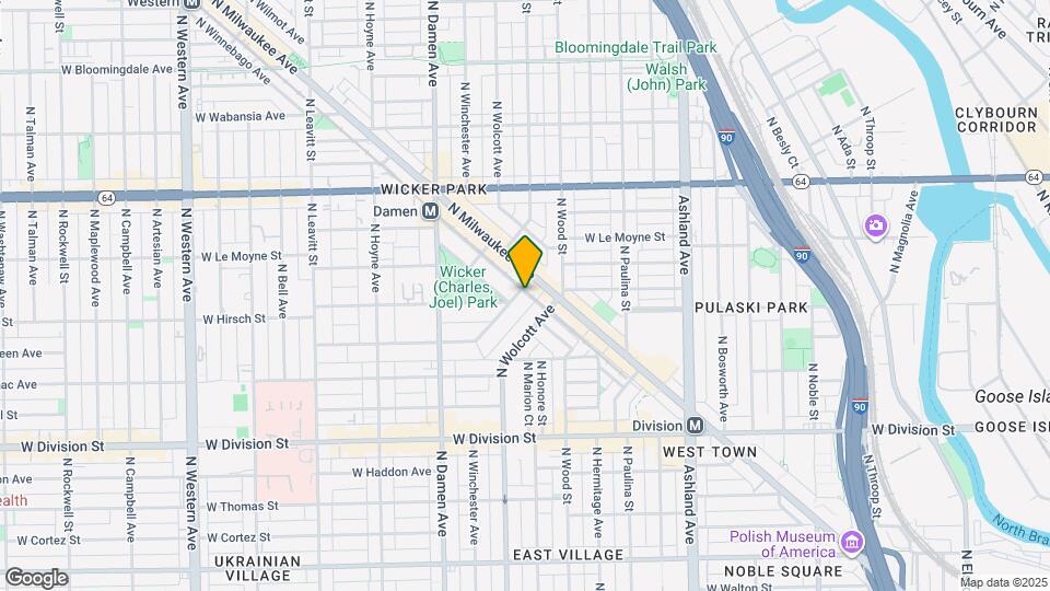 1819 W Evergreen Ave Map and Location Details