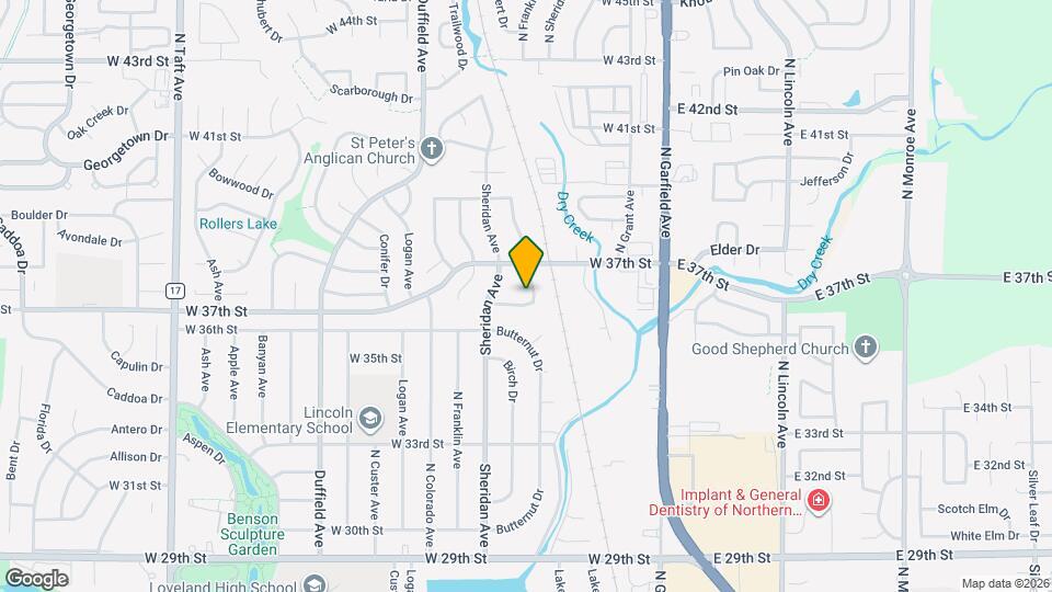 421 Mulberry Dr Map and Location Details