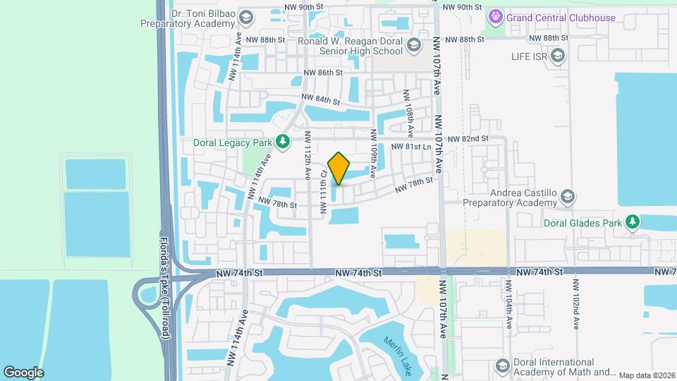 7878 NW 110th Ave Map and Location Details