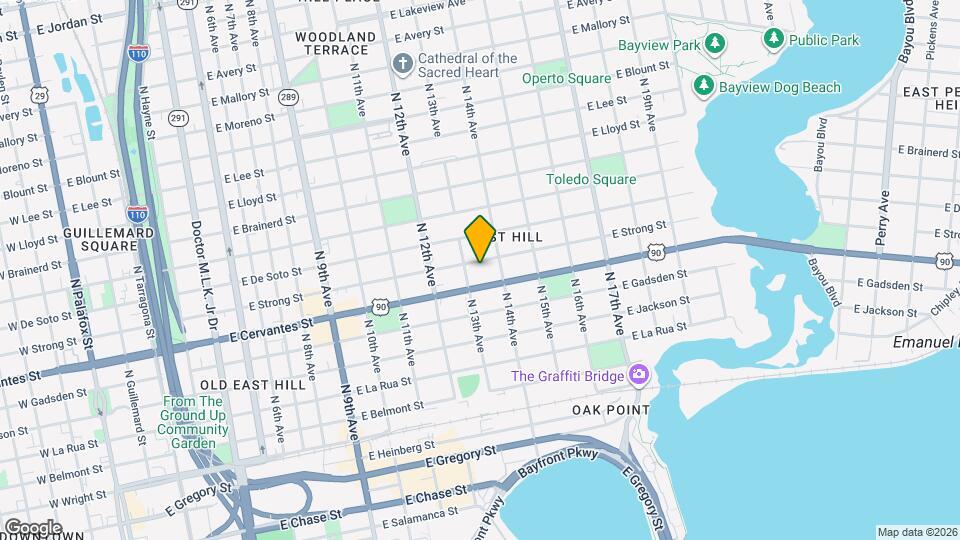 1313 E Strong St Map and Location Details