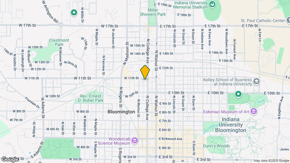 639 N College Ave Map and Location Details