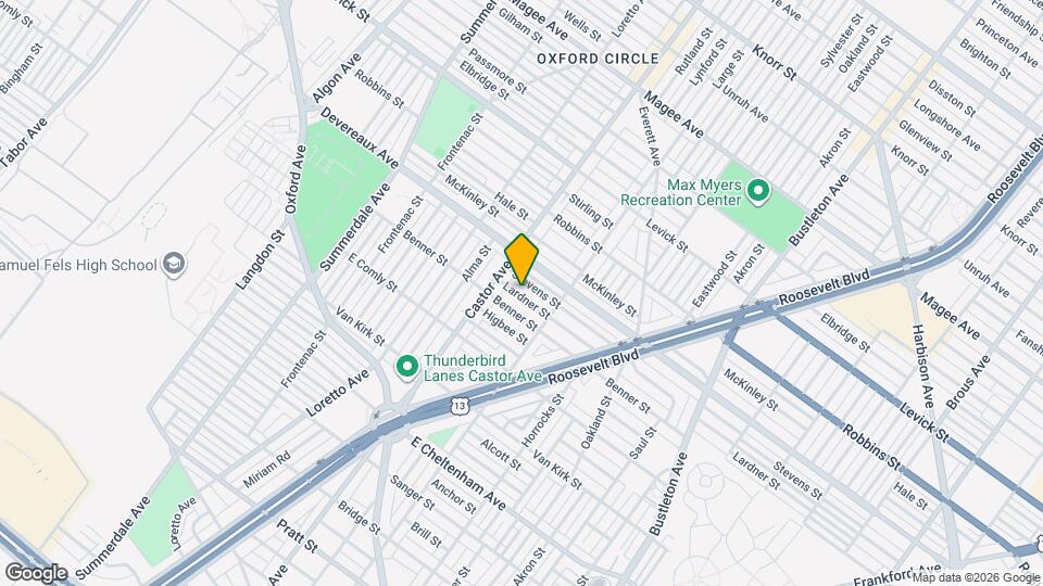 1431 Lardner St Mapa y Detalles de la Ubicación