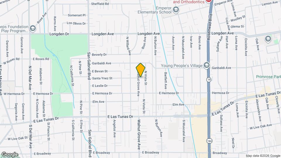 5958 N Walnut Grove Ave Map and Location Details