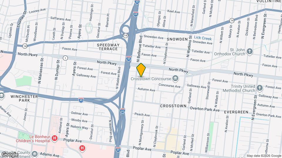 1205 Forest Ave Map and Location Details