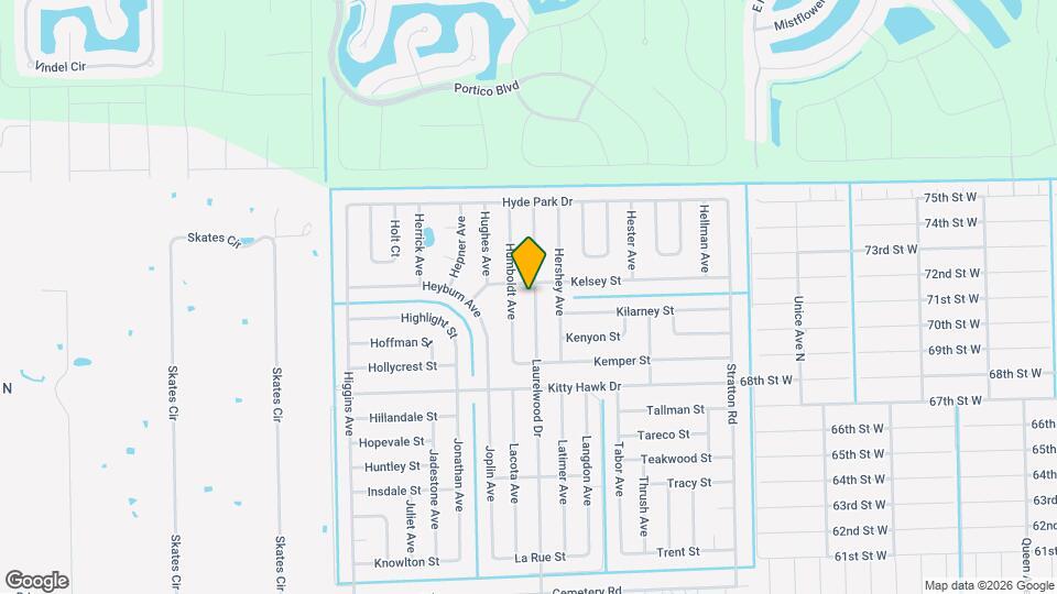 6129 Laurelwood Dr Map and Location Details