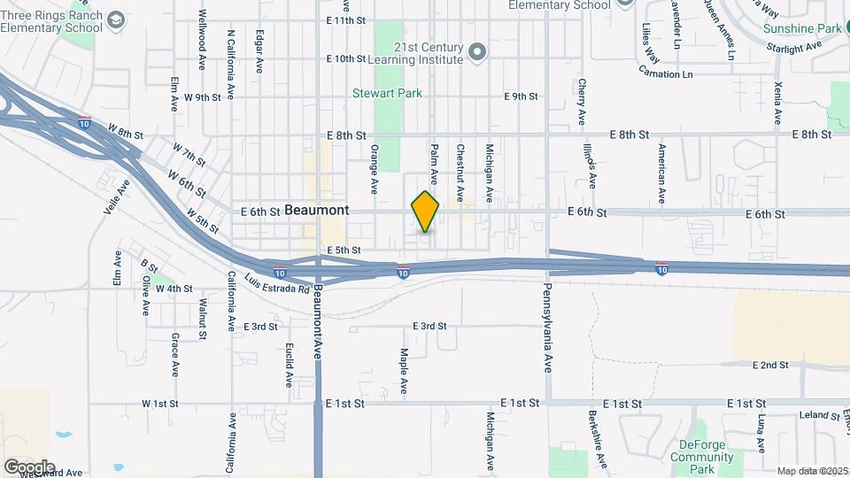 525 Palm Ave Map and Location Details
