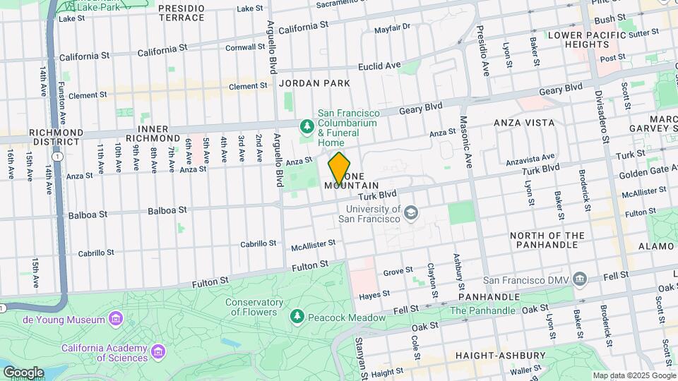 182 Stanyan St Map and Location Details