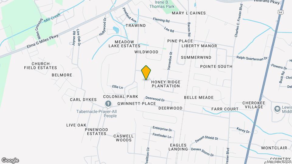 707 Westridge Ct Map and Location Details
