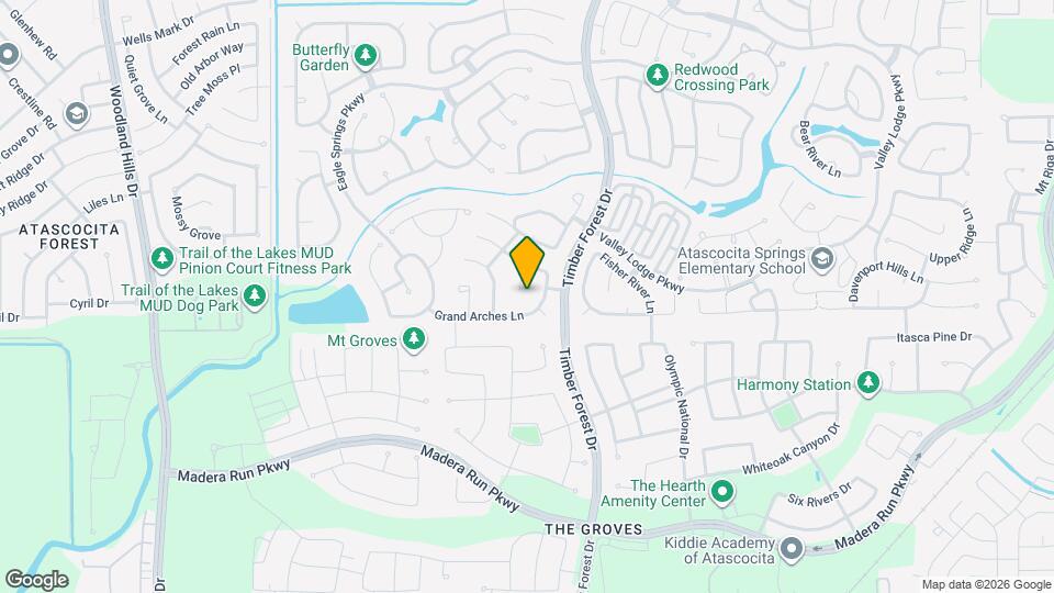 17006 Buffalo Peak Ct Map and Location Details