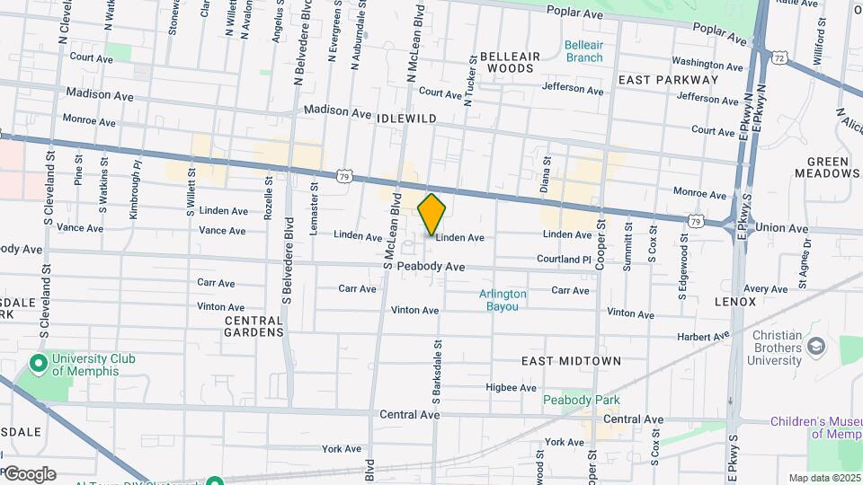 1895 Linden Ave Map and Location Details