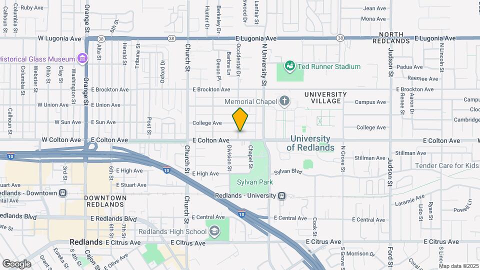 1003 E Colton Ave Map and Location Details