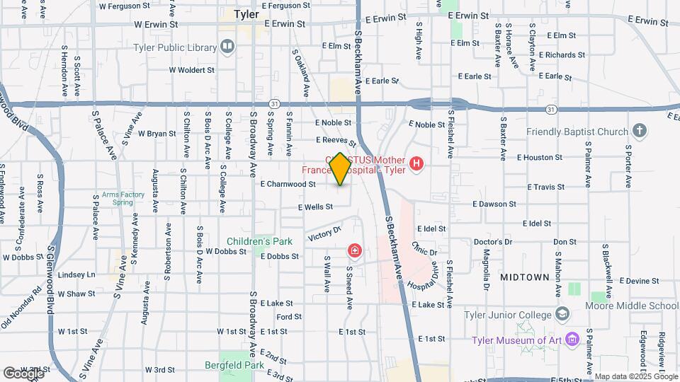 521 E Charnwood St, Unit House Map and Location Details