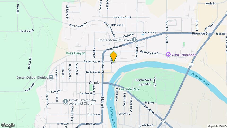 Omak Park Mapa y Detalles de la Ubicación