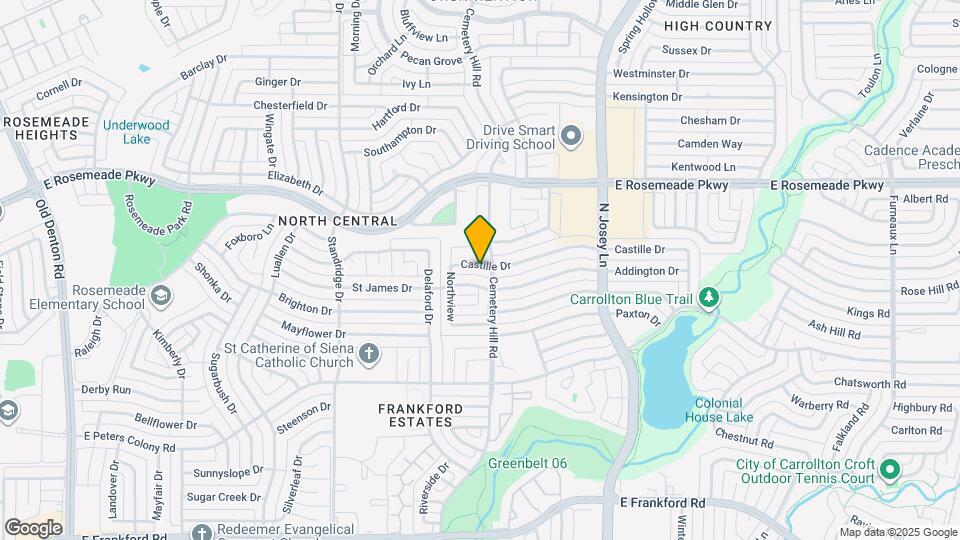 1758 Castille Dr Map and Location Details