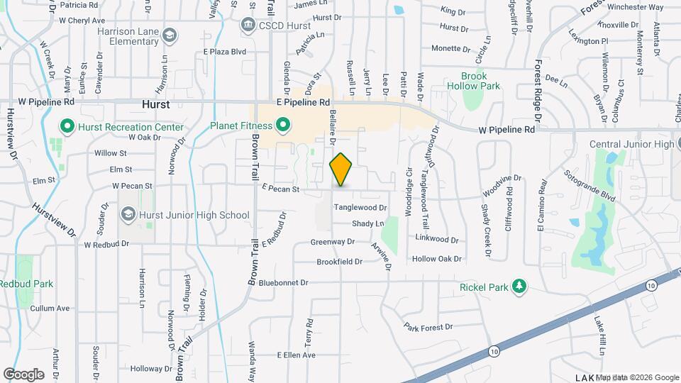 710 E Pecan St Map and Location Details