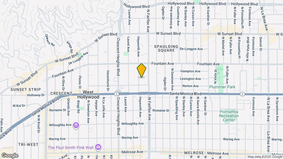 1226 N Hayworth Ave Map and Location Details