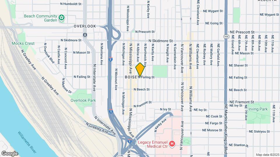 3832-3834-3834 N Albina Ave Map and Location Details