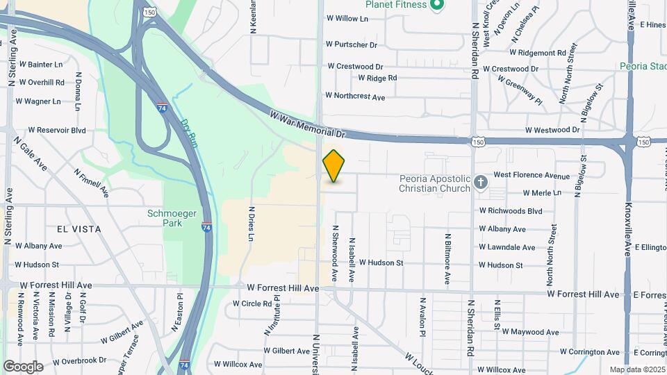 1211 W Merle Ln Map and Location Details