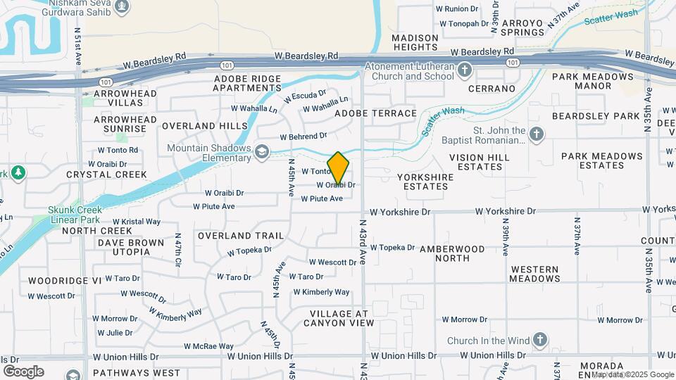 4335 W Oraibi Dr Map and Location Details