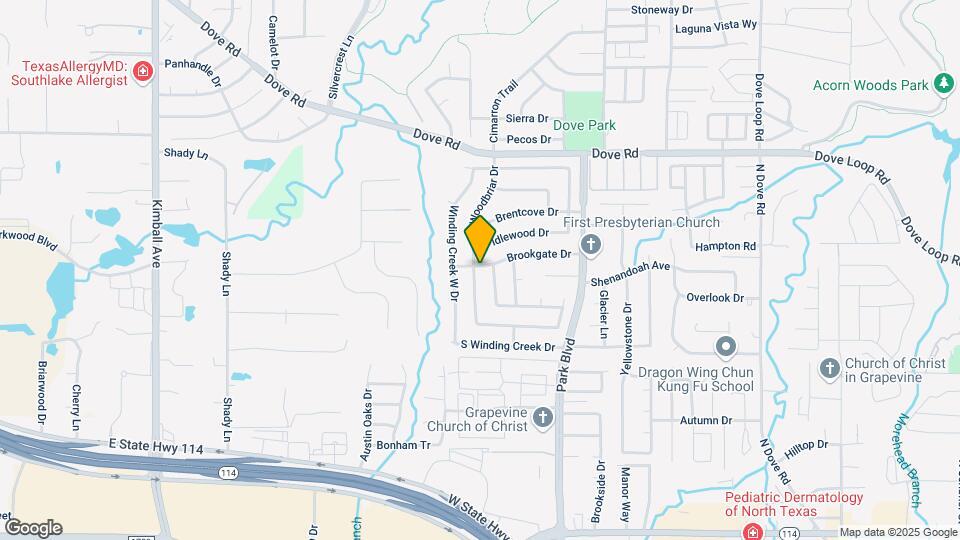 1040 Woodbriar Dr Map and Location Details