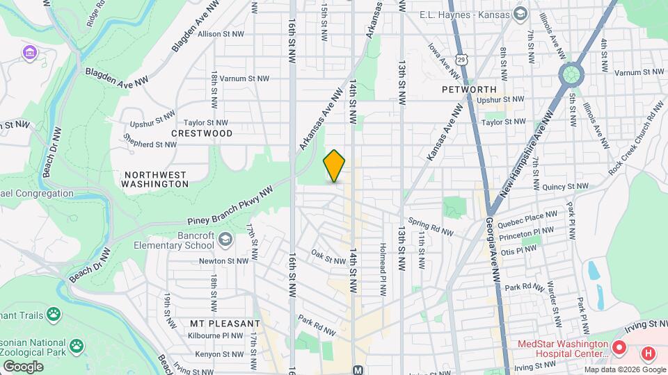 1414 Quincy St NW Map and Location Details