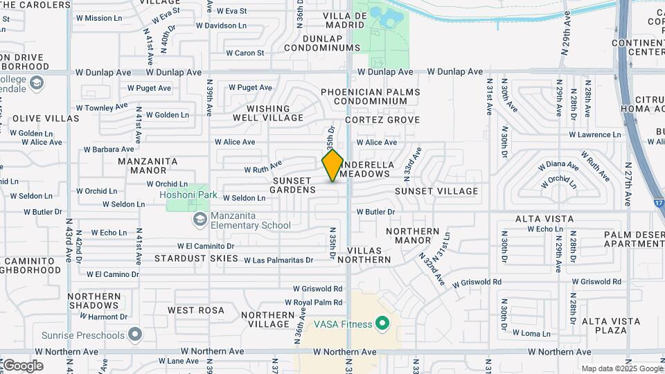 3519 W Orchid Ln Map and Location Details