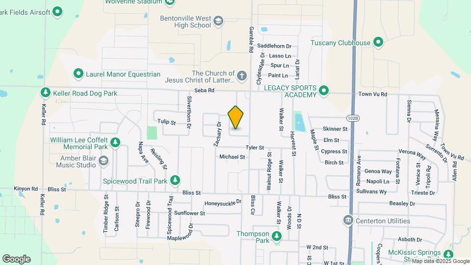 814 Vly Oaks Ln Map and Location Details