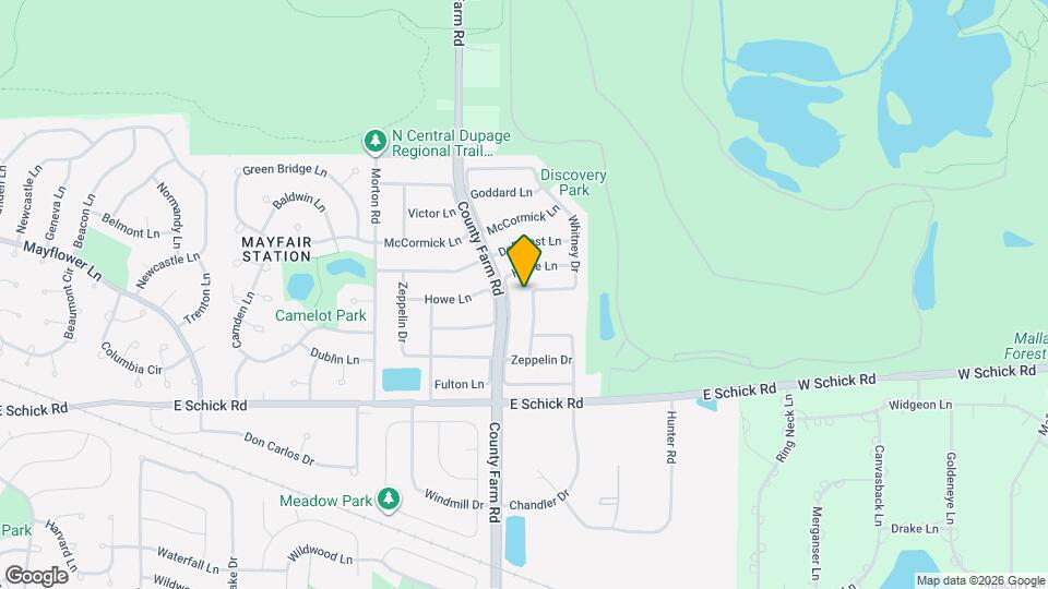 4564 Whitney Dr Map and Location Details