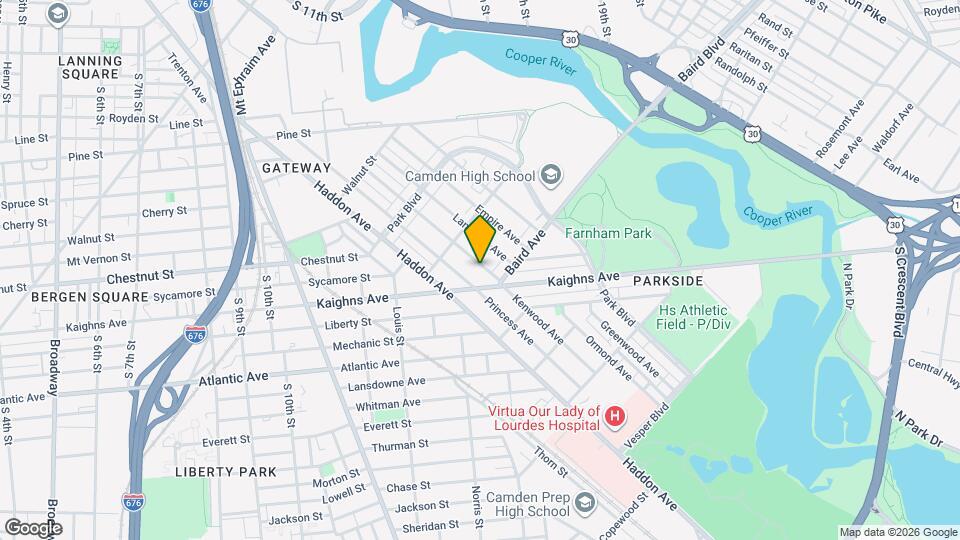 1263 Kenwood Ave Map and Location Details