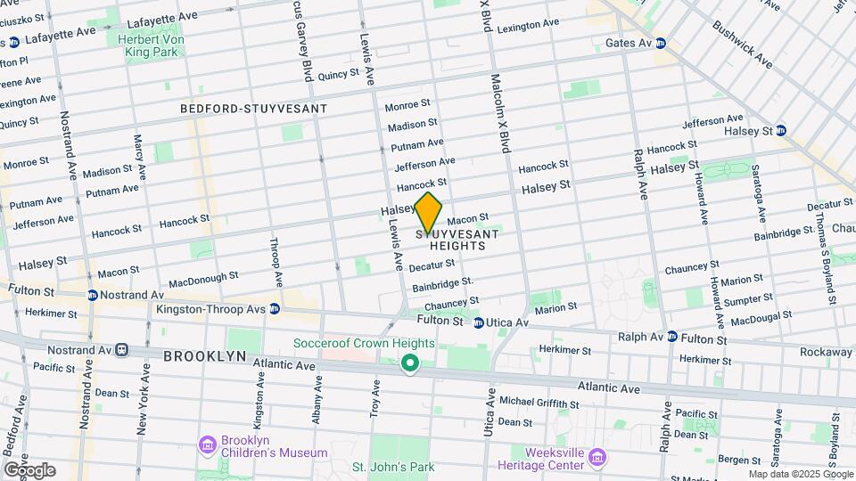 327 Macdonough St Mapa y Detalles de la Ubicación