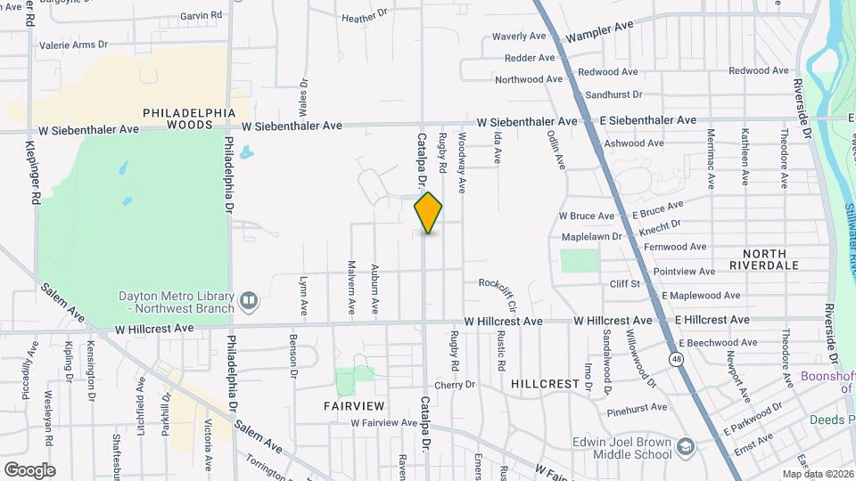 2540 Catalpa Dr. Map and Location Details