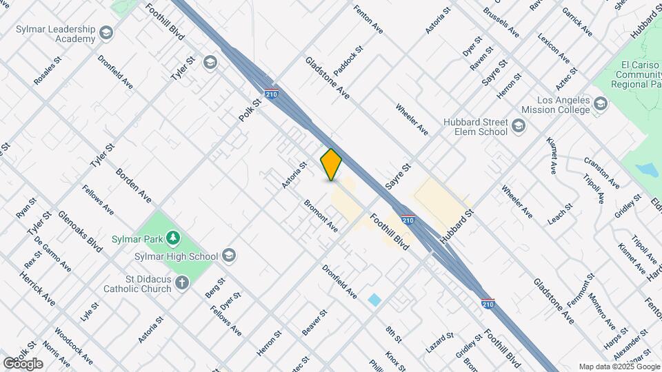 13872 Foothill Blvd Map and Location Details