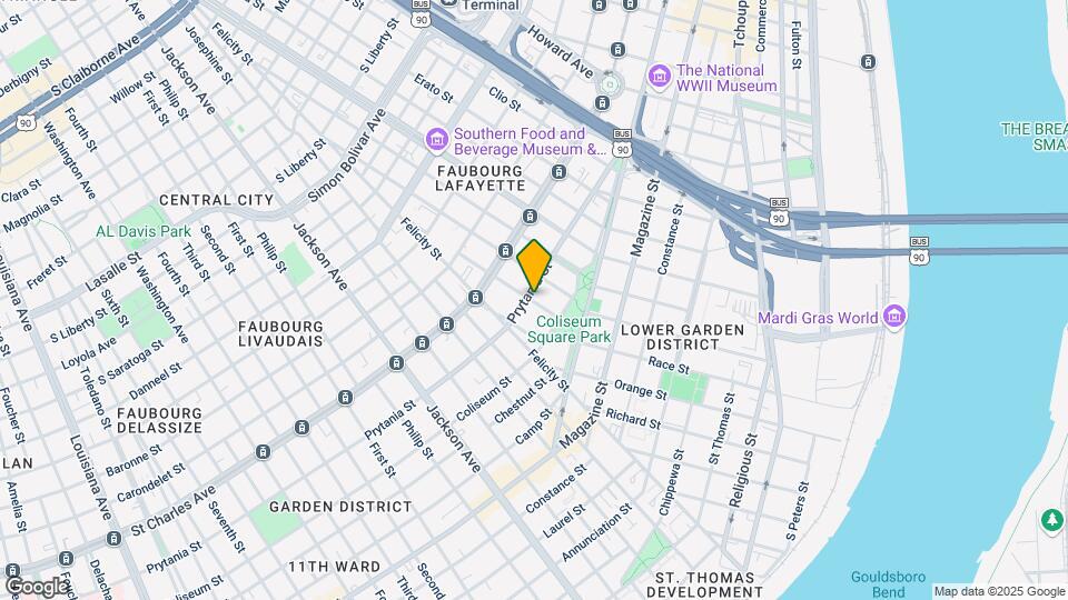 1730 Prytania St Map and Location Details