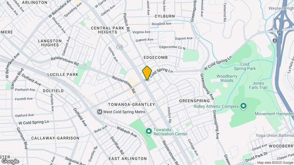 4341 Park Heights Ave Mapa y Detalles de la Ubicación