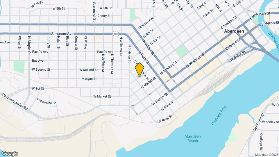 913 W 1st St Map and Location Details