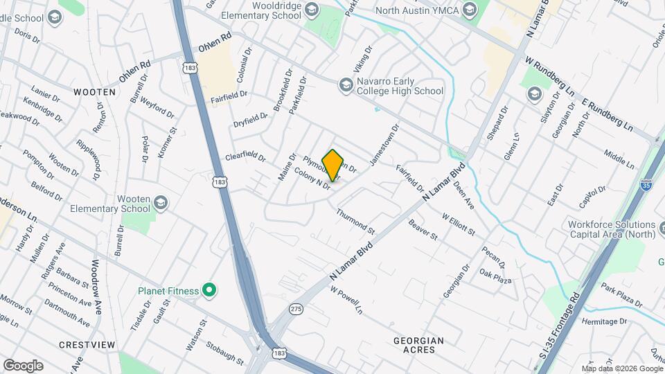 1002 Colony N Dr Map and Location Details