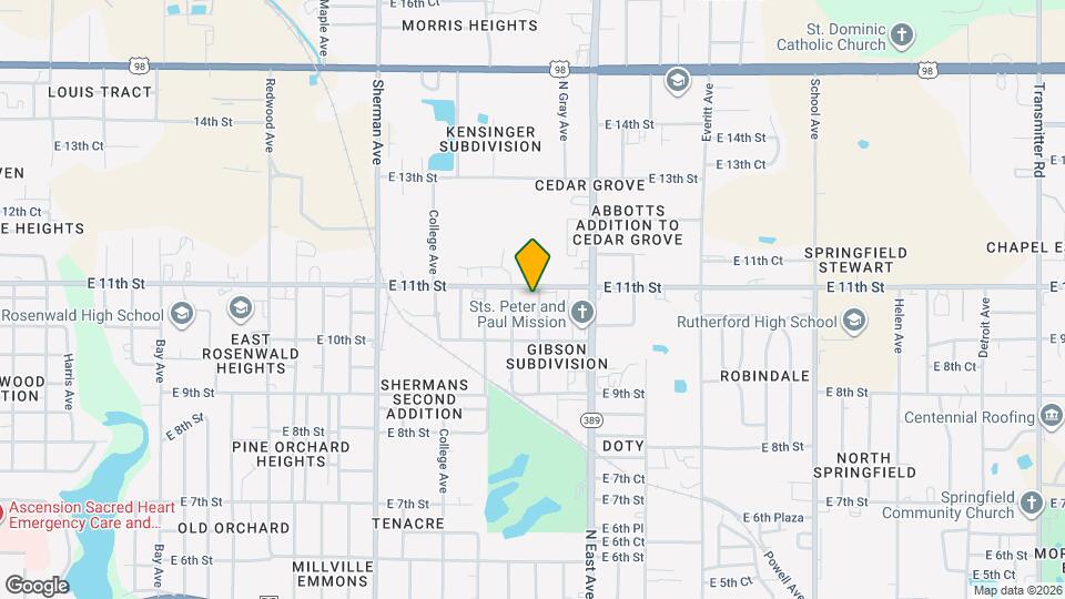 1021 N Church Ave Mapa y Detalles de la Ubicación